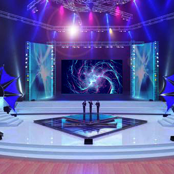 Luar Ruangan P3.91mm Rental LED Tampilan Layar Refresh Tinggi 3840Hz