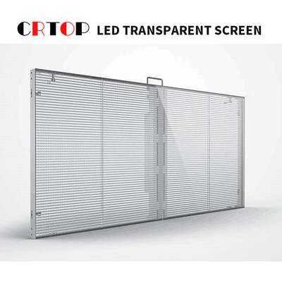 P3.8mm P7.8mm LED Layar Iklan Transparan Untuk Supermaket