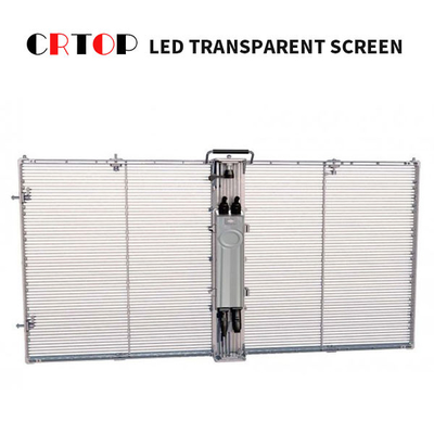 P3.8mm P7.8mm LED Layar Iklan Transparan Untuk Supermaket