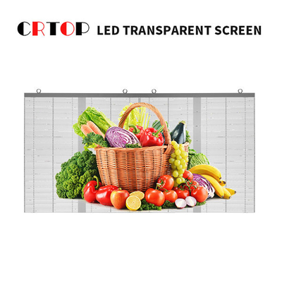Sudut Pandang Lebar Outdoor Transparan LED Display Untuk Pusat Bisnis