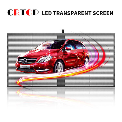 Sudut Pandang Lebar Outdoor Transparan LED Display Untuk Pusat Bisnis