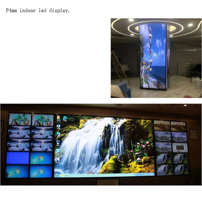 Layar Video Led Indoor P4mm Penyegaran Tinggi Kelas Perlindungan IP20