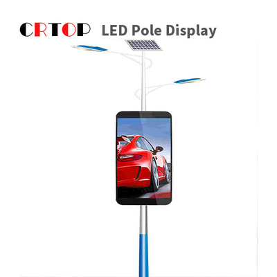 Tiang Lampu Jalan P2.5mm Cerdas Tampilan LED Outdoor Vedio
