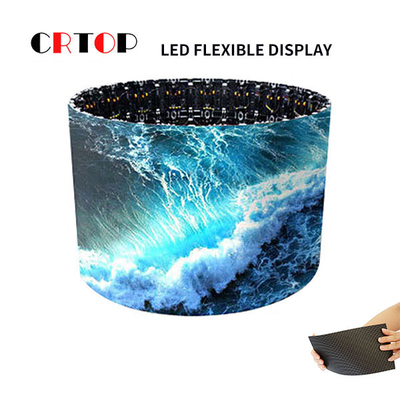 Refresh Tinggi P1.875mm Tampilan LED Fleksibel yang Dapat Diprogram Elastis Bending