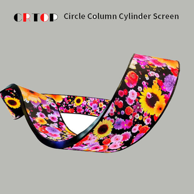 P2mm Splice Curved Fleksibel LED Display Screen High Refresh 64s