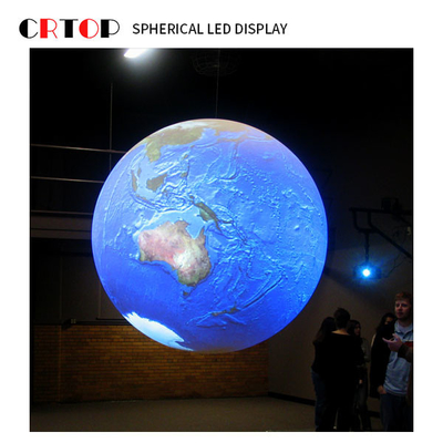Diameter 1m Creative LED Display Screen Full Color Berbentuk Bulat