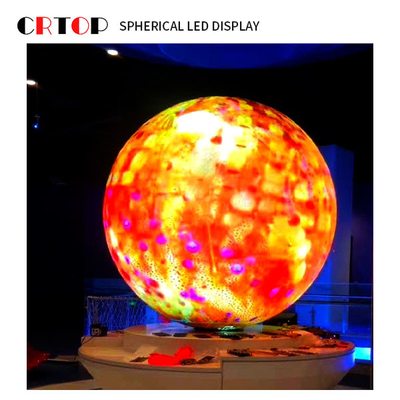 Diameter 1m Creative LED Display Screen Full Color Berbentuk Bulat