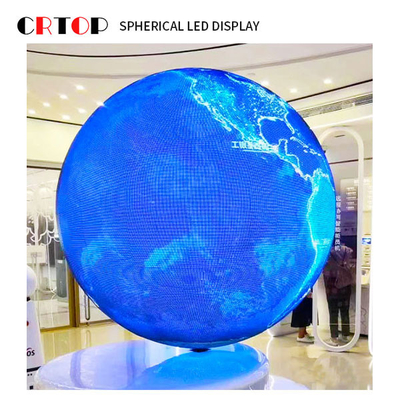 Diameter 1m Creative LED Display Screen Full Color Berbentuk Bulat