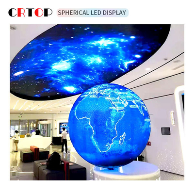 P3mm 800cd Kreatif LED Tampilan Layar Diameter 1m Bentuk Bulat