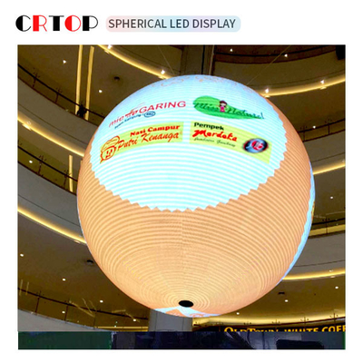 Resolusi Tinggi 1m Diameter LED Sphere Display Daya tarik magnet
