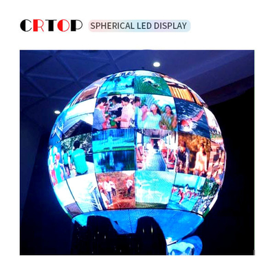 P5mm 1500cd Kreatif LED Tampilan Layar Diameter 2.5m Bulat