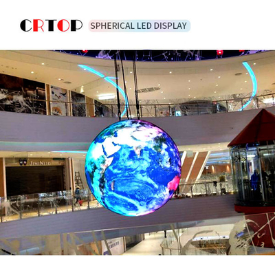 P5mm 1500cd Kreatif LED Tampilan Layar Diameter 2.5m Bulat