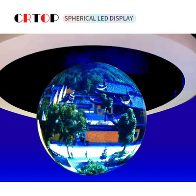 P5mm 2.5m Diameter Layar LED Bulat Tampilan LED Tidak Beraturan Penuh Warna