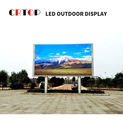 Layar Iklan LED Luar Ruangan P4mm 1R1G1B Tampilan Struktur Piksel