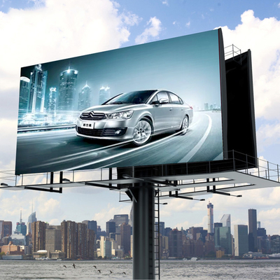 Layar Iklan LED Luar Ruangan IP65 P8 Depan Konsumsi Daya Rendah