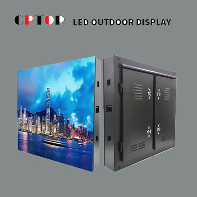 Layar Iklan LED Luar Ruang Skala Abu-abu 16Bit Untuk Gedung Perkantoran