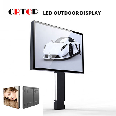 Layar Iklan LED Luar Ruang Skala Abu-abu 16Bit Untuk Gedung Perkantoran